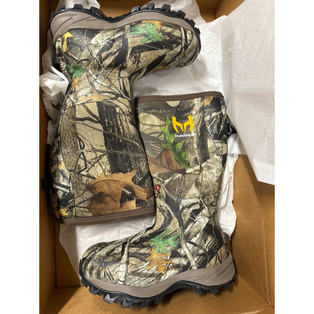 Hunthor Hunting Boots 800 Thinsulate‎ Ultra Insulation Camo Neoprene Size 6